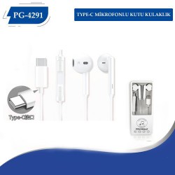 PG-4291 TYPE-C Mikrofonlu Kutulu Kulaklık