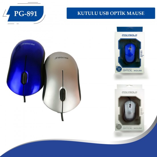 PG-891 KUTULU USB OPTİK MAUSE