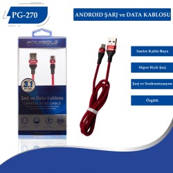 PG-270 ANDROID 3.1AMPER  USB USB DATA KABLO