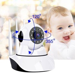  5 Antenli Hd 360 Derece Wifi Ip Kamera Gece Görüş Güvenlik Ve Bebek Izleme
