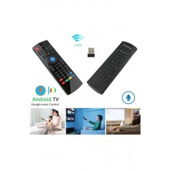 PG-8037 Polygold Kablosuz Klavye Mouse Smart Tv Box Pc Şarjlı Akıllı Kumanda Klavyeli Akıllı Tv Kumandası